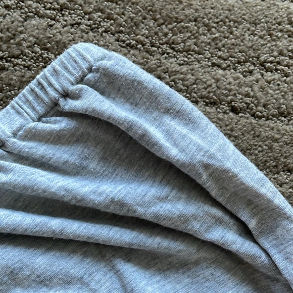 J.Crew strapless grey super comfy jersey drawstring maxi dress - Picture 8 of 9